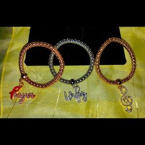 Three bracelets with the bling for the price of one! (Great Holiday Gift!)